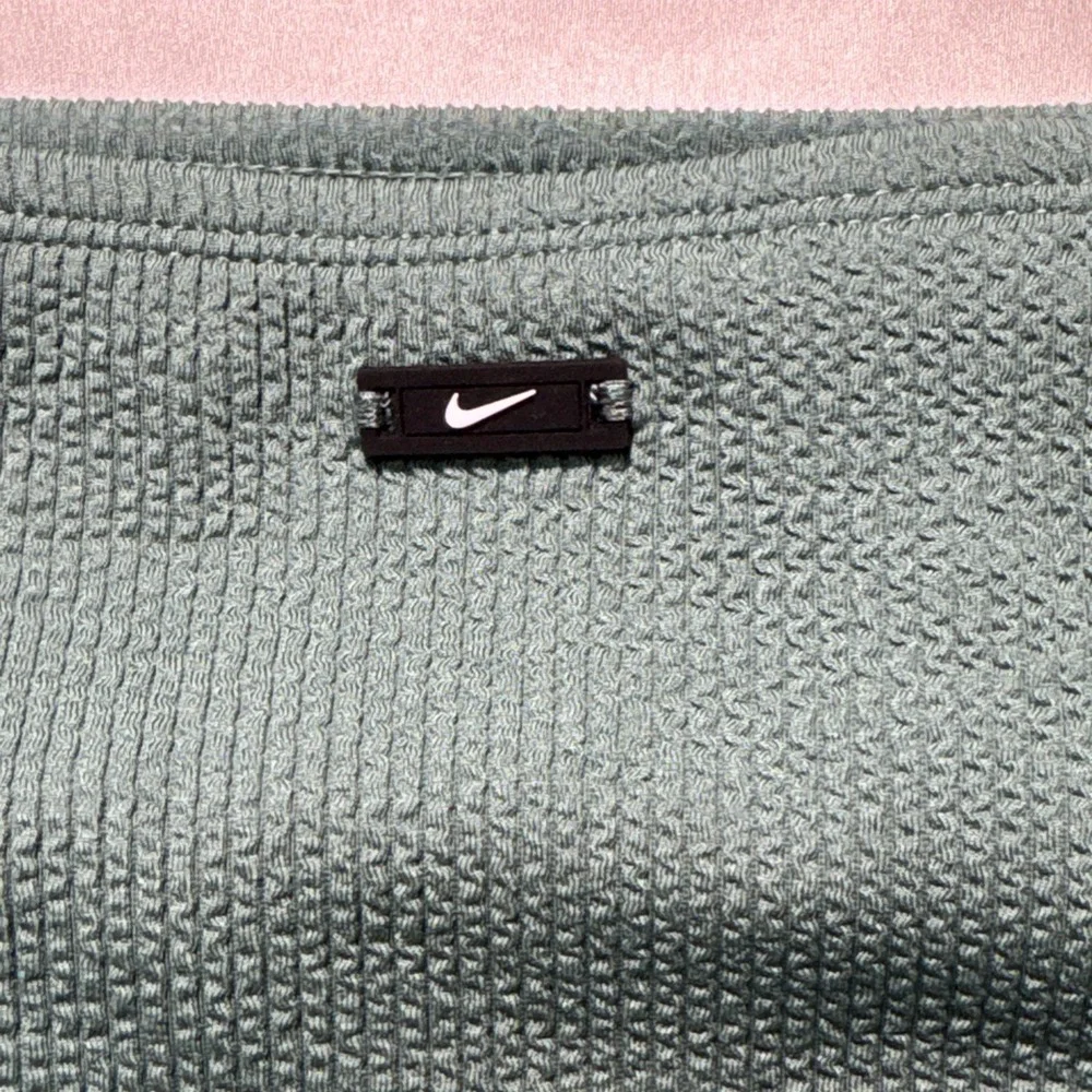 NWT Nike High Waisted Bikini Bottom M NESSD234-302 Green $54 Textured Women's
